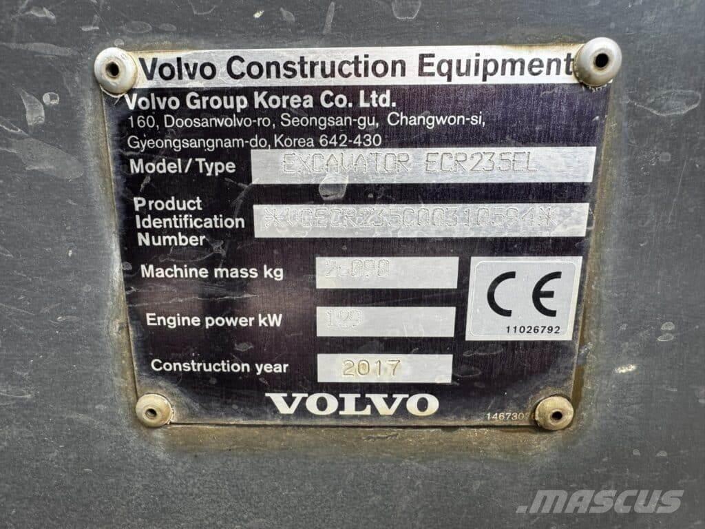 Volvo ECR235EL Excavadoras de cadenas