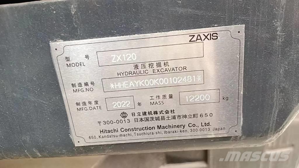 Hitachi ZX 120-6 Mini excavadoras < 7t