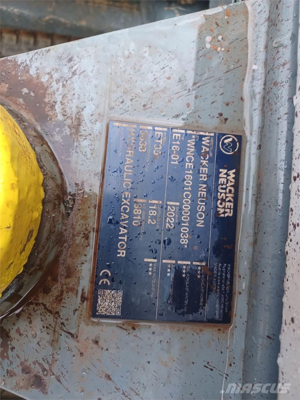 Wacker Neuson ET35 Excavadoras de cadenas