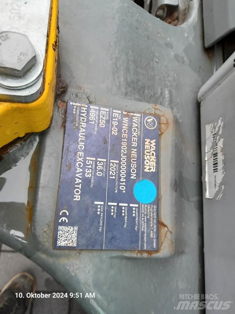 Wacker Neuson EZ50 Mini excavadoras < 7t