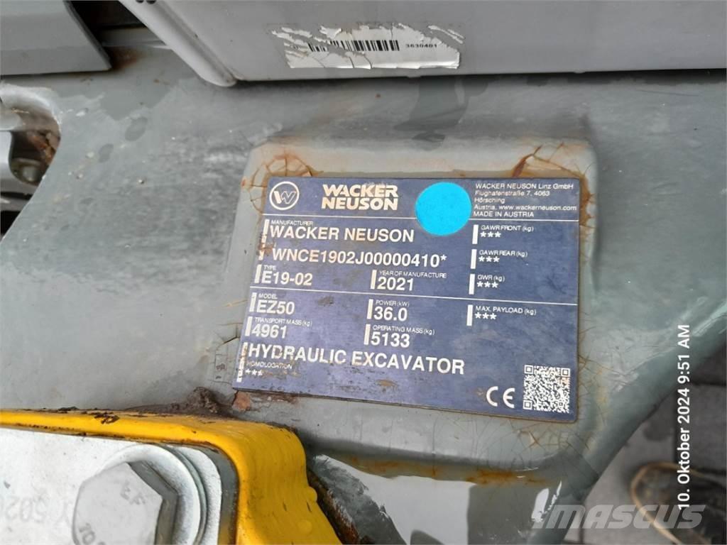 Wacker Neuson EZ50 Mini excavadoras < 7t
