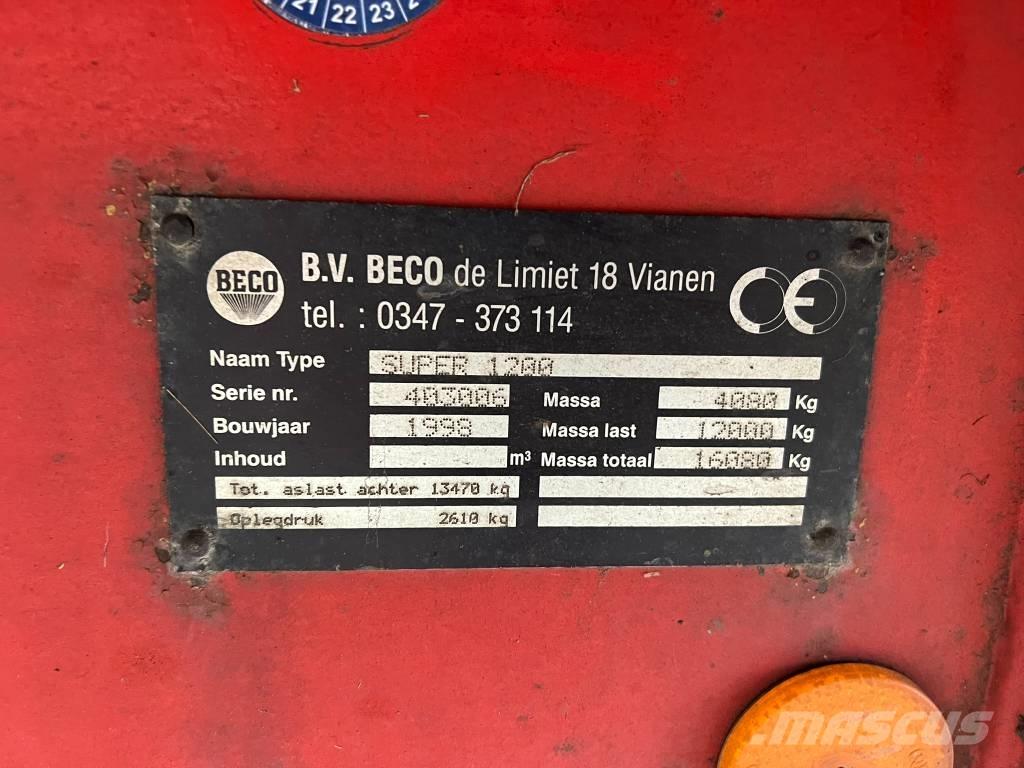 Beco Super 1200 Remolques volquete