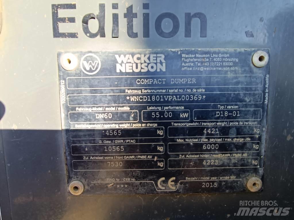 Wacker Neuson DW 60 Dúmpers de obra