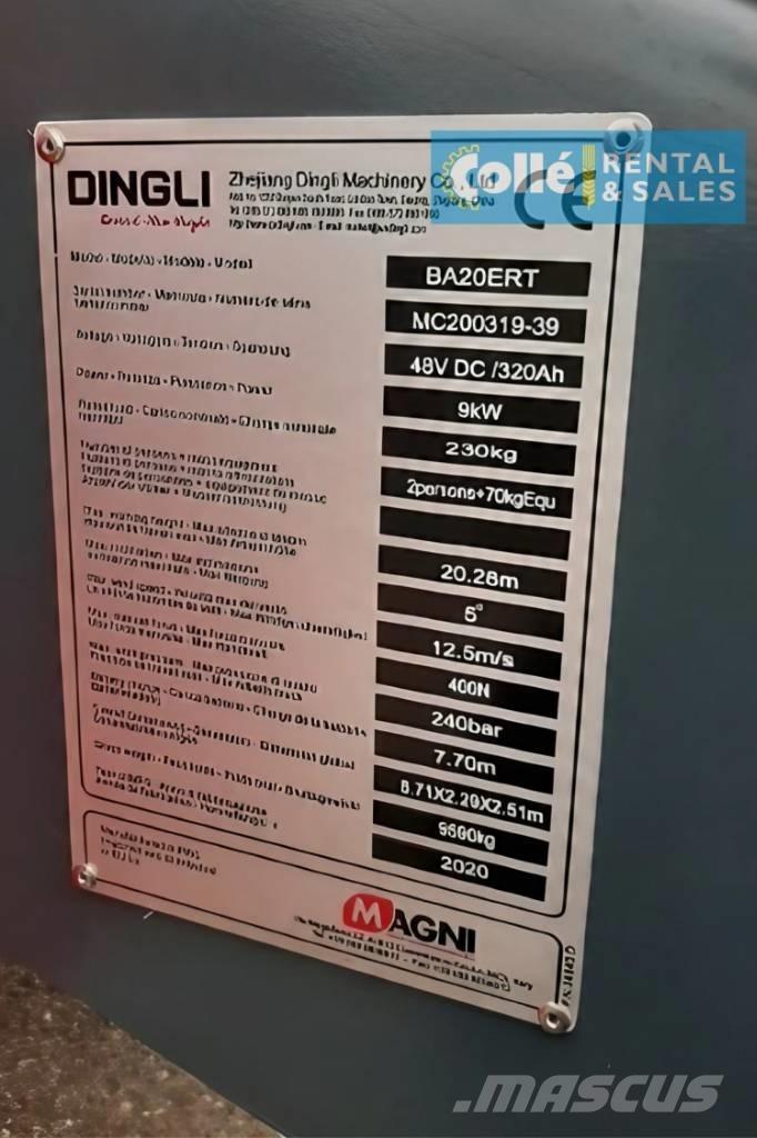 Magni BA20ERT | 2020 Plataforma de trabajo articulada