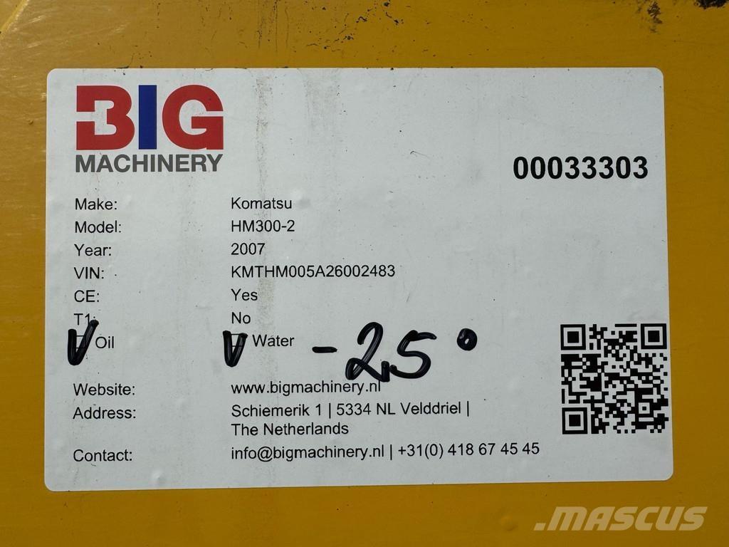 Komatsu HM300-2 Dúmpers articulados