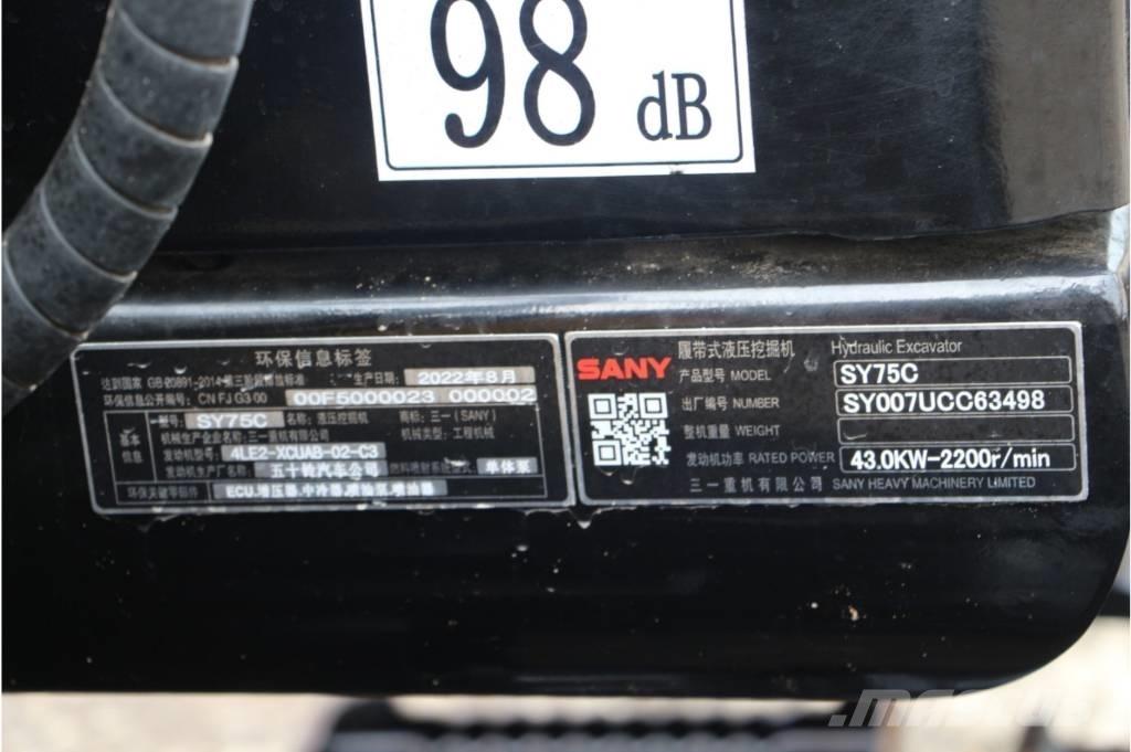 Sany sy75 Excavadoras de cadenas