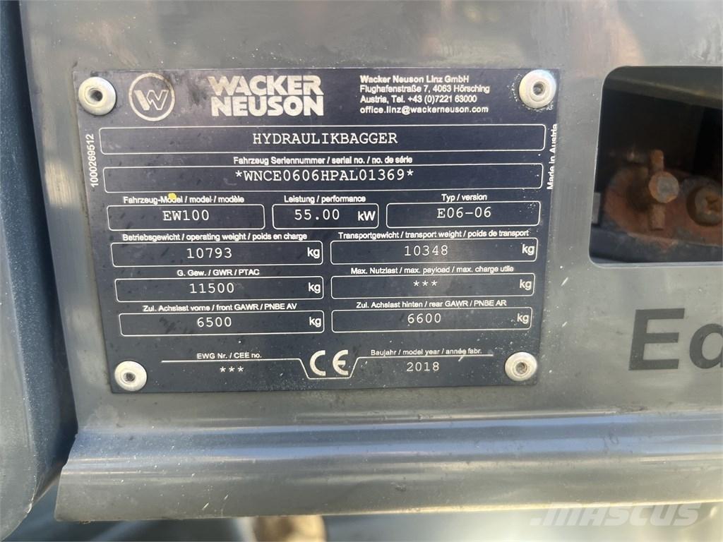Wacker Neuson EW 100 Excavadoras de ruedas