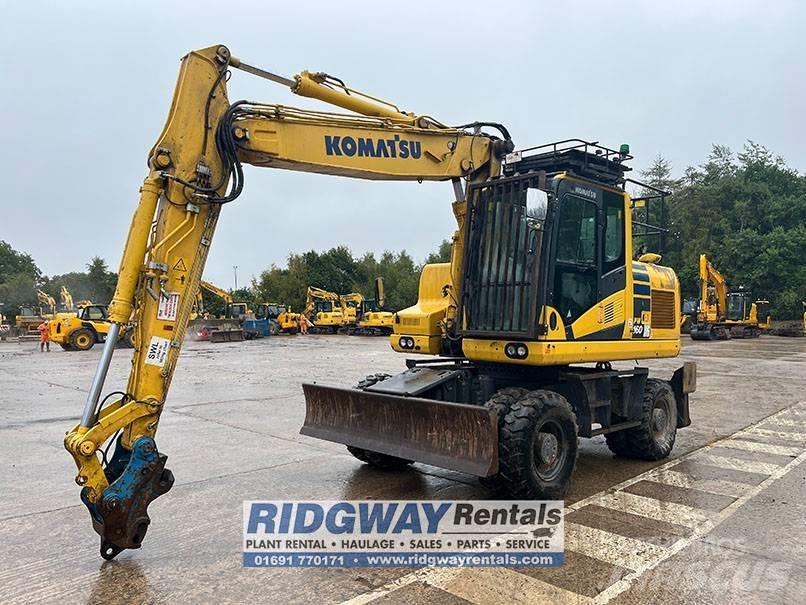 Komatsu PW 160 Excavadoras de ruedas