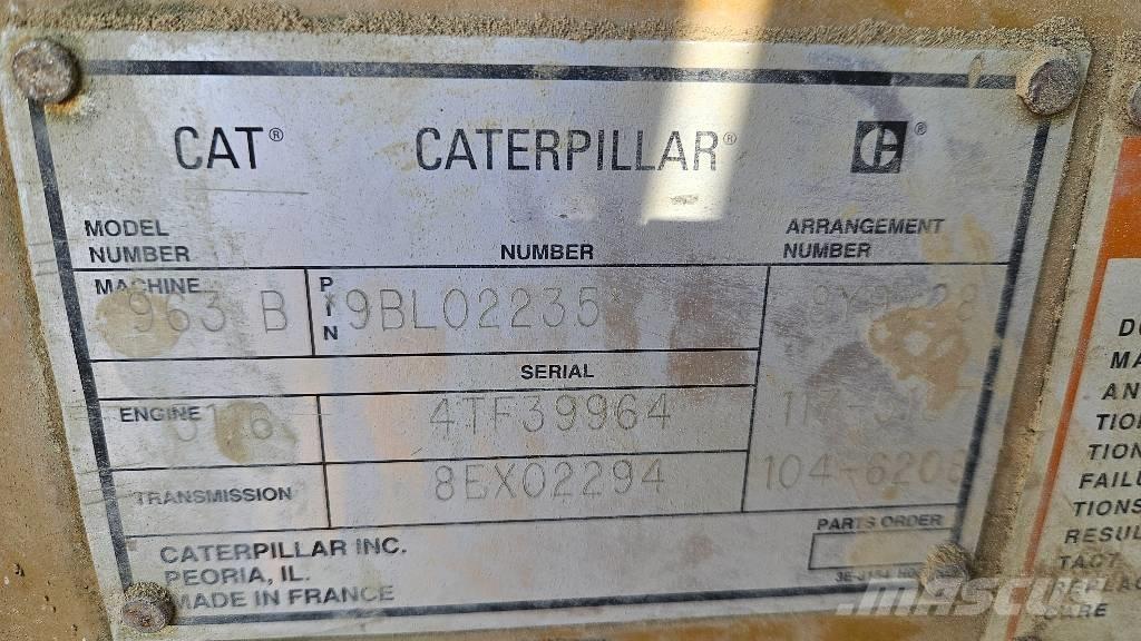 CAT 963 B Cargadoras sobre orugas