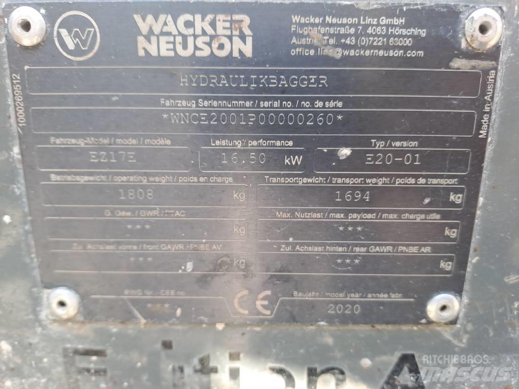 Wacker Neuson EZ17e Excavadoras de cadenas