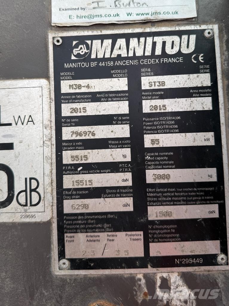 Manitou M30-4 ST3B Carretillas telescópicas