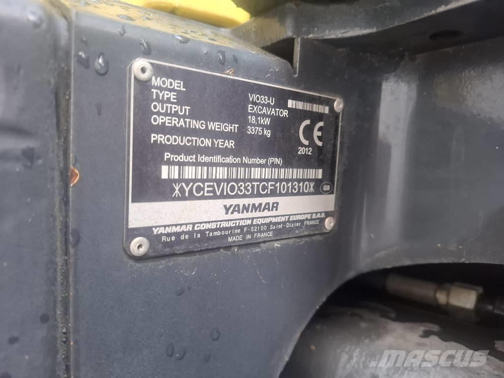 Yanmar Vio 33 U Mini excavadoras < 7t