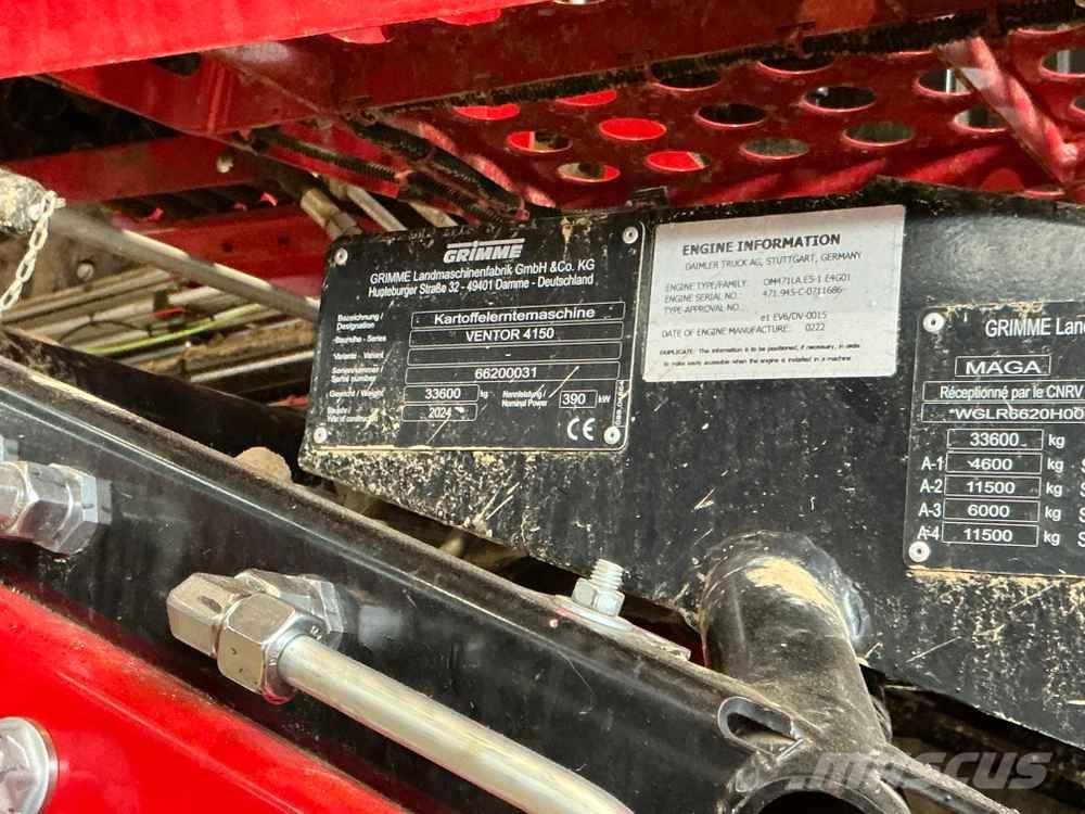 Grimme VENTOR 4150 Cosechadoras y excavadoras para patata