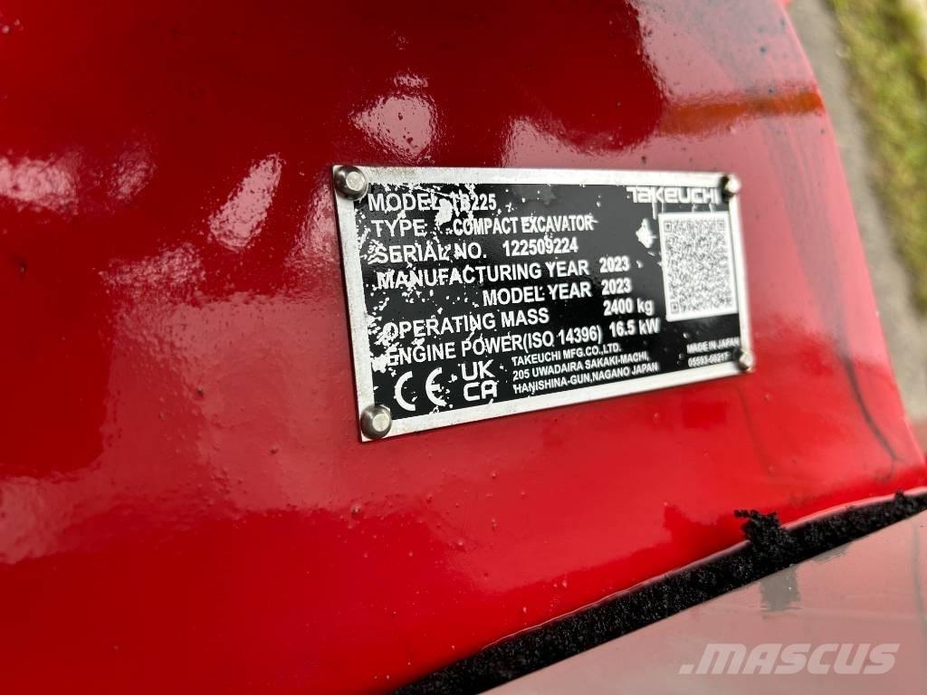 Takeuchi TB 225 Mini excavadoras < 7t