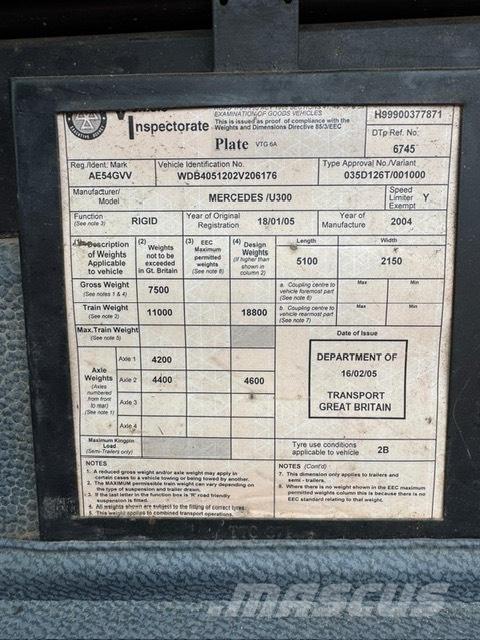 Unimog U300 Maquinaria para servicios públicos