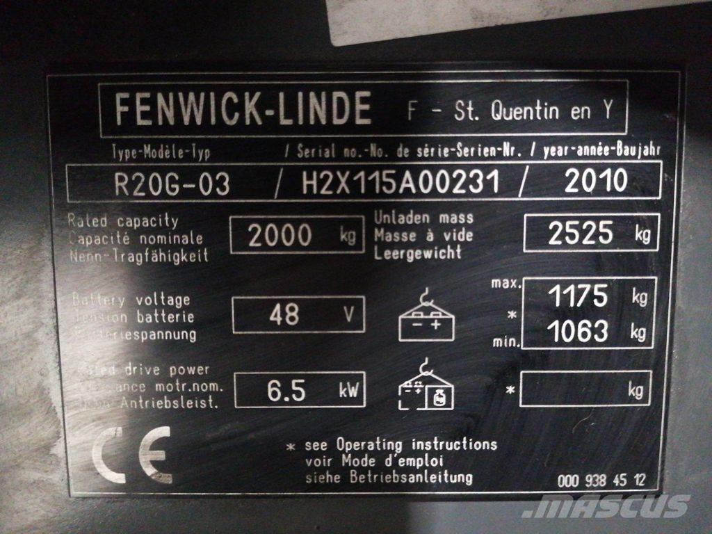 Linde R20G-03 Carretillas retráctiles