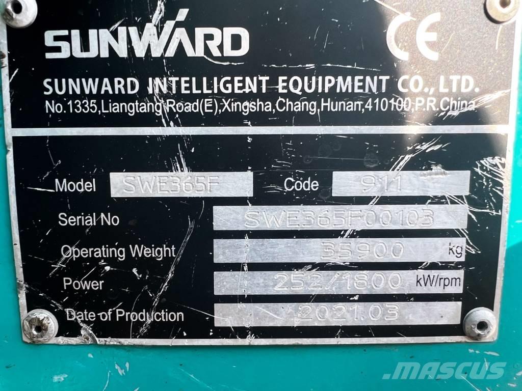 Sunward 365f Excavadoras de cadenas