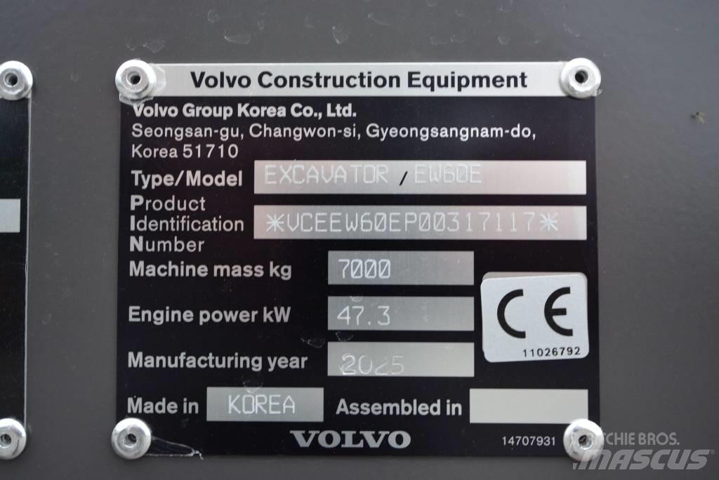 Volvo EW 60 E Mini excavadoras < 7t
