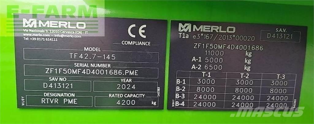 Merlo tf 42.7 - 145 Manipuladores telescópicos agrícolas