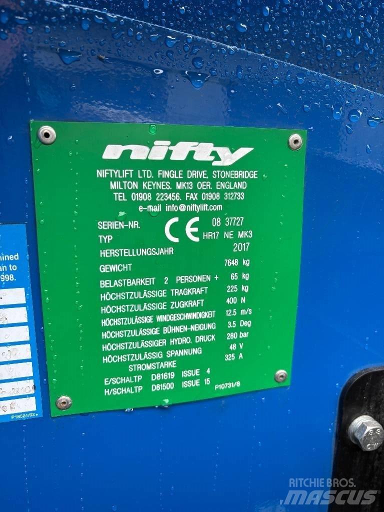 Niftylift HR 17 Plataforma de trabajo articulada