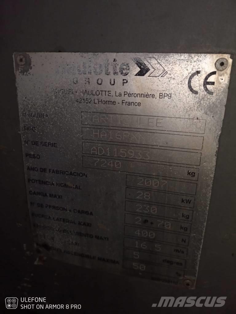 Haulotte HA 16 PX NT Plataforma de trabajo articulada
