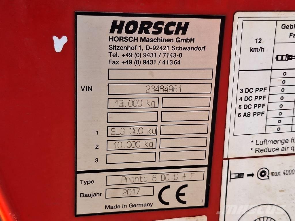 Horsch Pronto 6 DC Sembradoras
