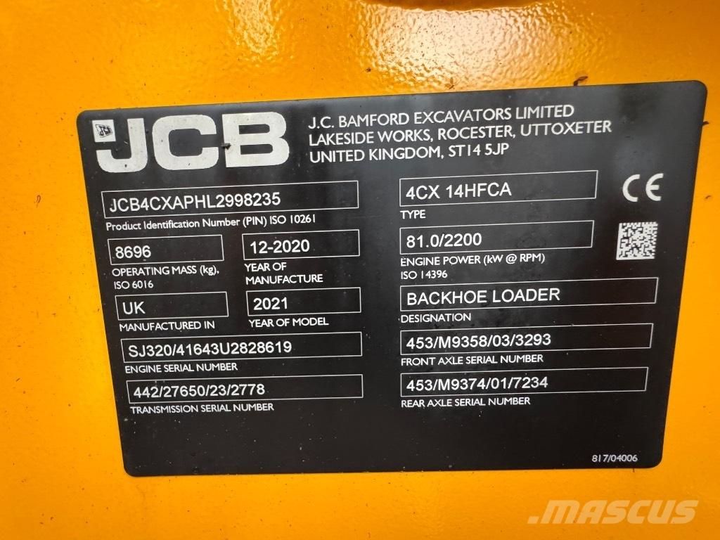JCB 4 CX 14 Retrocargadoras