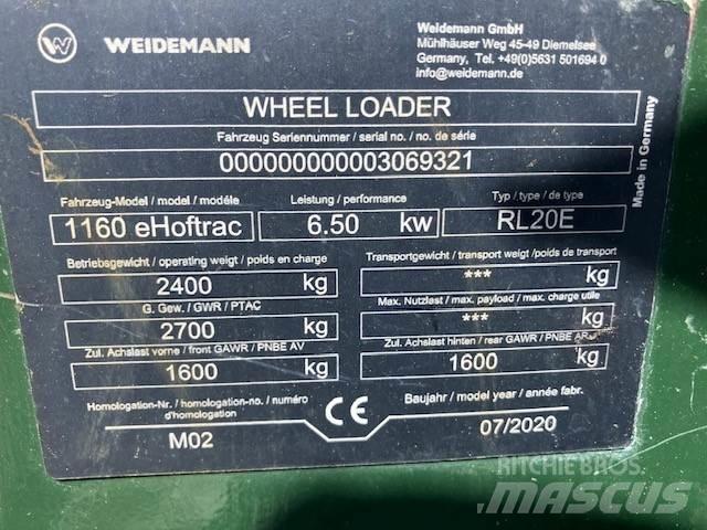 Weidemann 1160e Palas cargadoras
