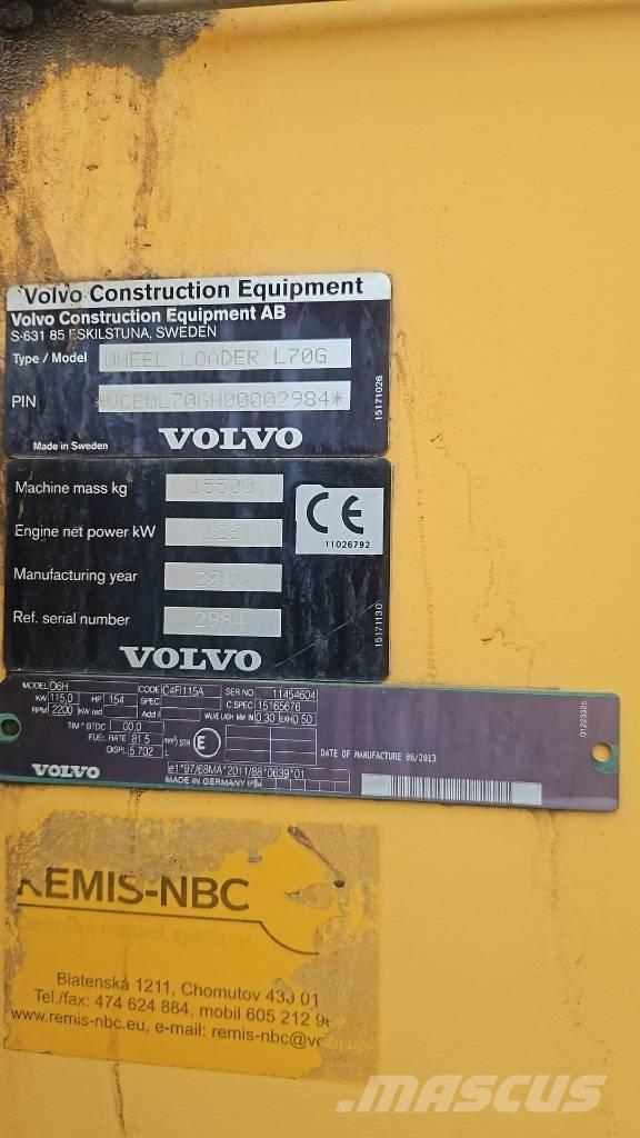 Volvo L 70 G Cargadoras sobre ruedas