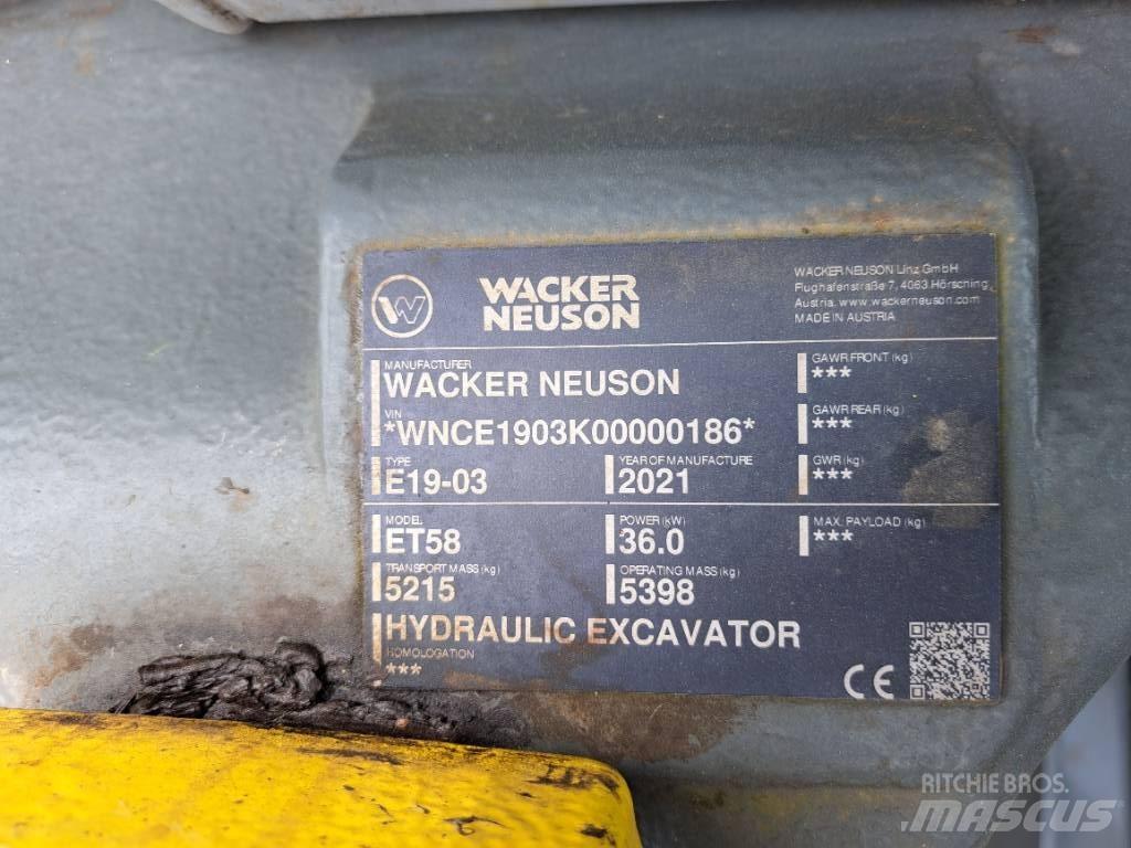 Wacker Neuson ET58 Excavadoras de cadenas