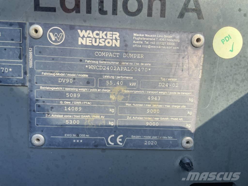 Wacker Neuson DV 90 Dúmpers de obra