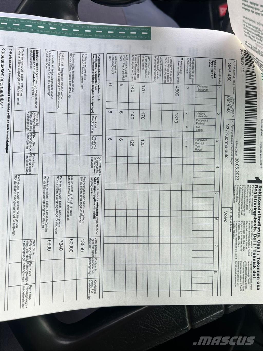 Volvo FH12 6X2 Camiones con gancho