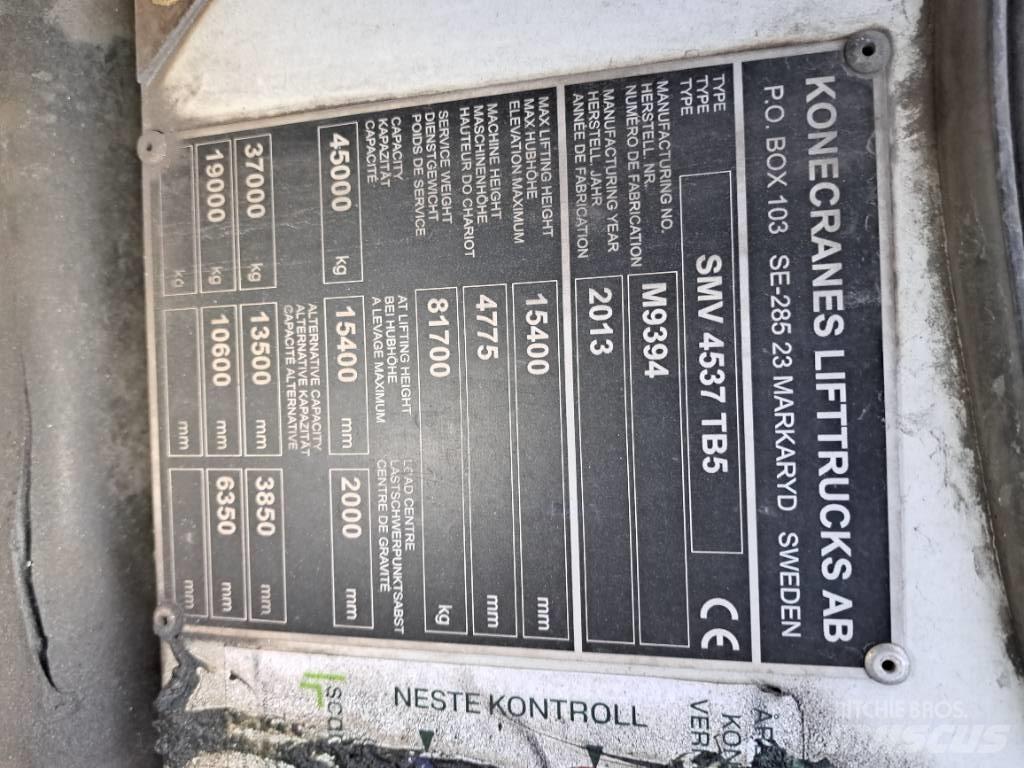 SMV SMV 4537 TB5 Manipulador de contenedores