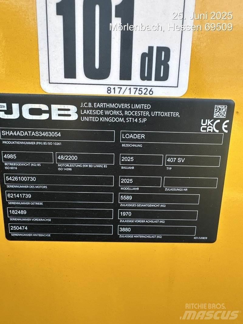 JCB 407 Cargadoras sobre ruedas