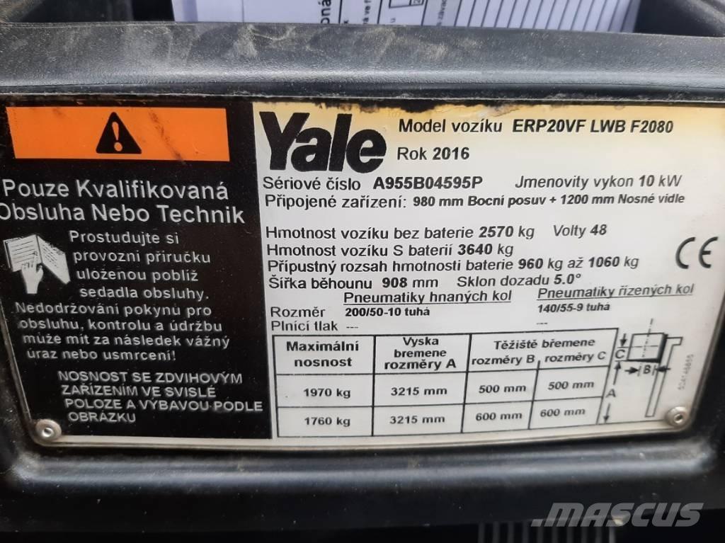 Yale ERP20VF LWB Carretillas de horquilla eléctrica
