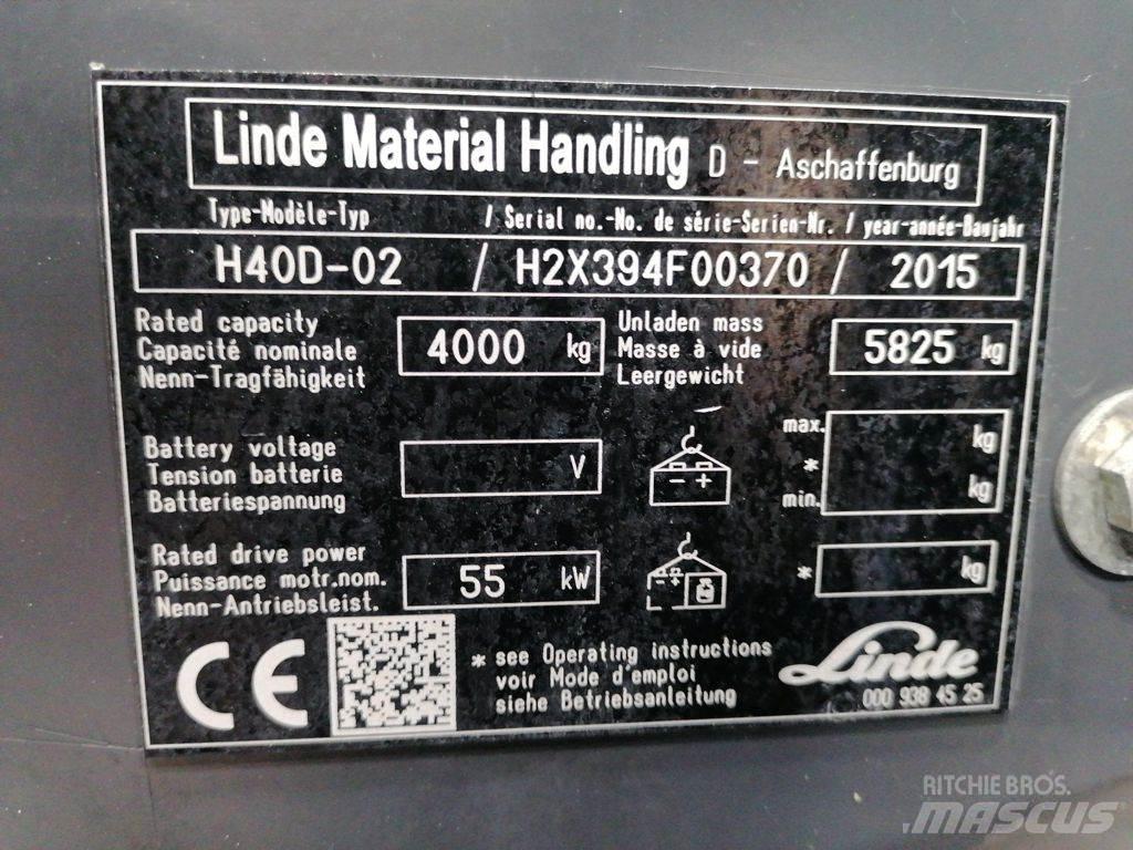 Linde H40D-02 Carretillas diesel