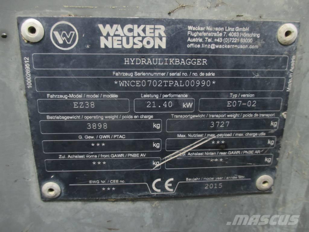 Wacker Neuson EZ 38 Excavadoras de cadenas