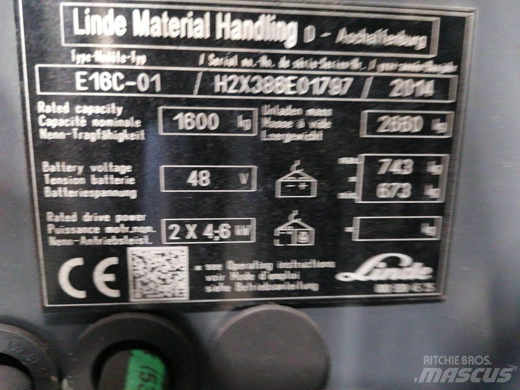 Linde E16C-01 Carretillas de horquilla eléctrica