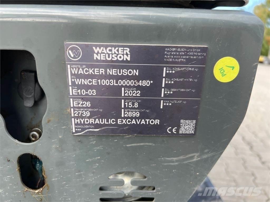 Wacker Neuson EZ26 Excavadoras de cadenas