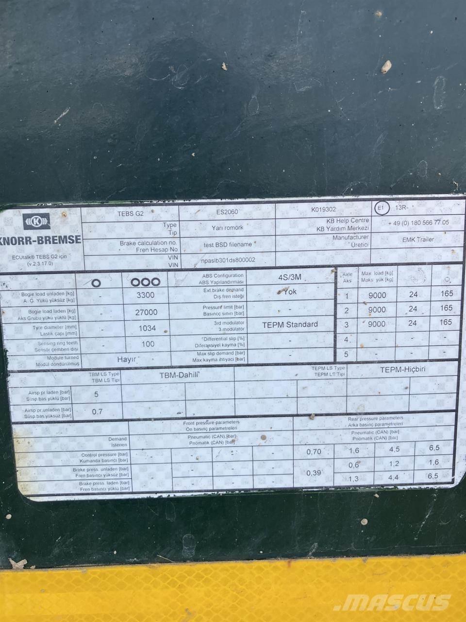  EMEK SLB 3 Cisternas o cubas esparcidoras de purín