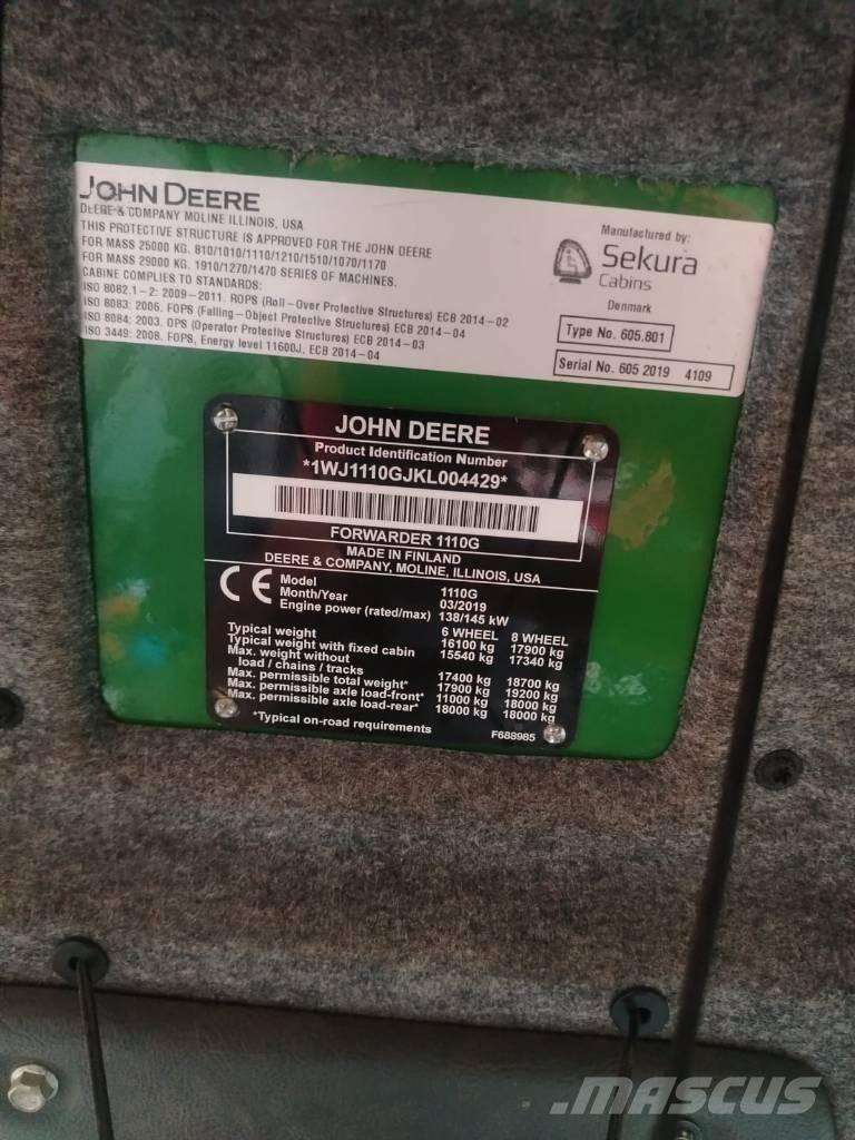 John Deere 1110 Autocargadoras