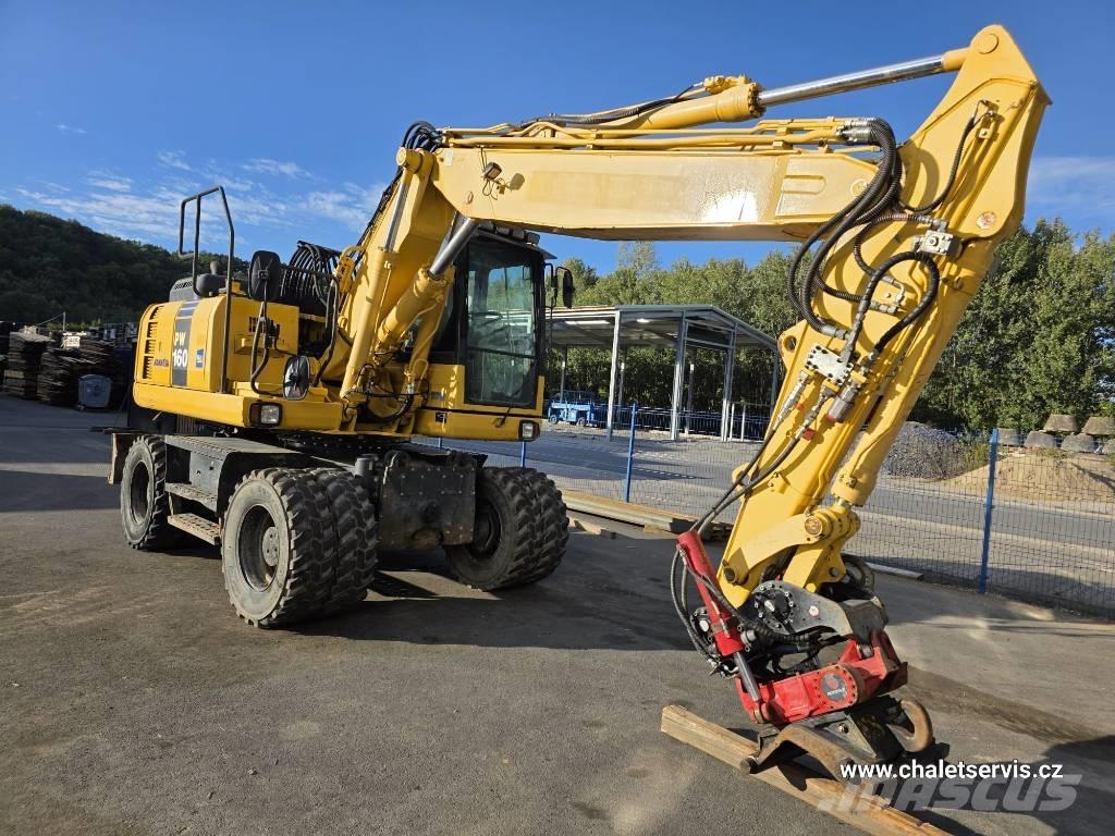 Komatsu PW 160 Excavadoras de ruedas