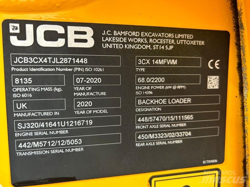JCB 3CX Air Con Retrocargadoras