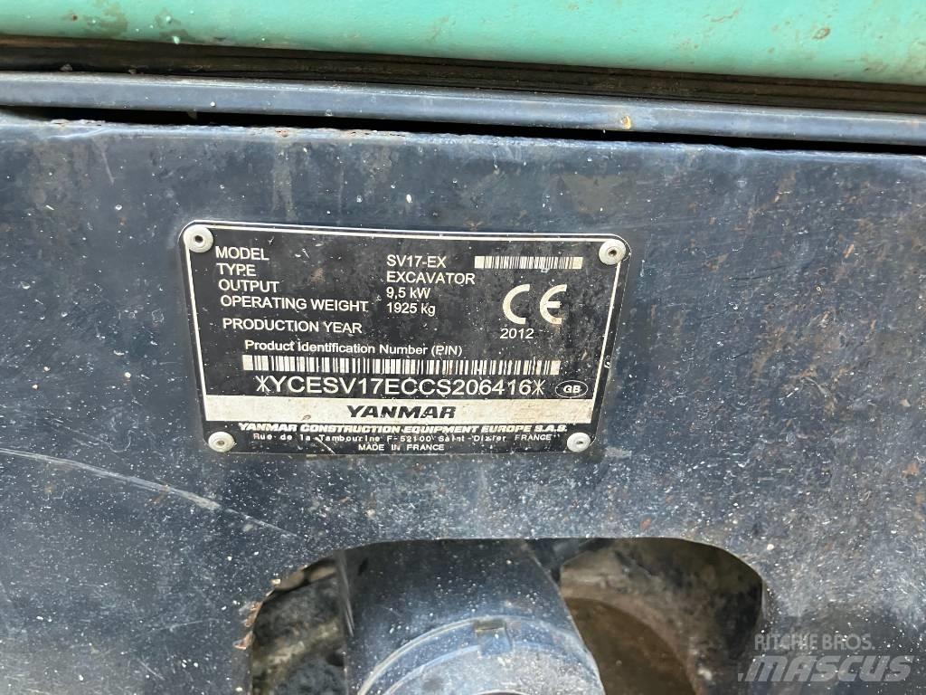 Yanmar SV 17 EX Mini excavadoras < 7t