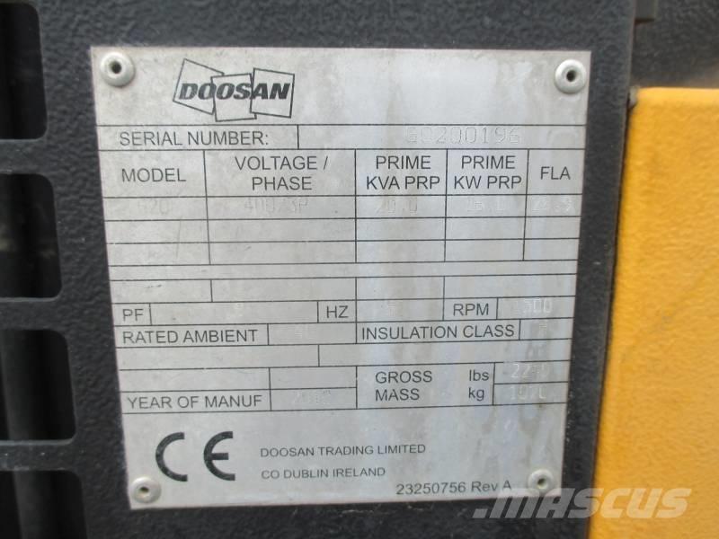 Doosan G 20 Generadores diesel