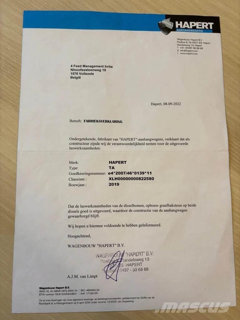 Hapert LF2 Remolques para transporte de vehículos