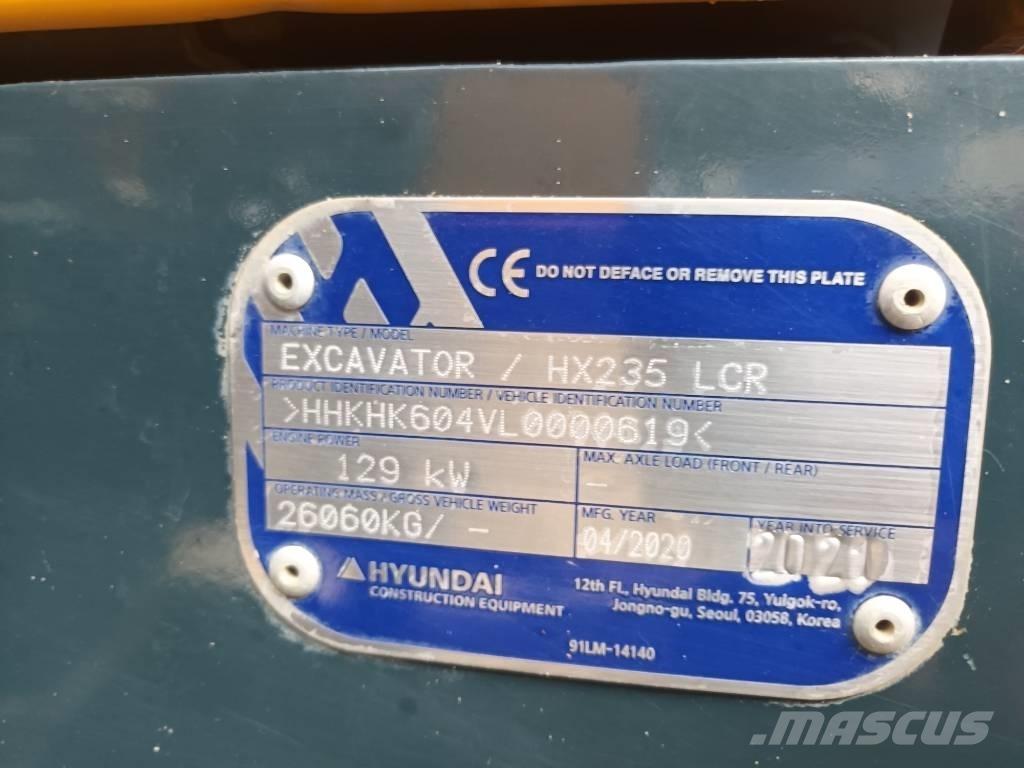 Hyundai HX 235 LCR Excavadoras de cadenas