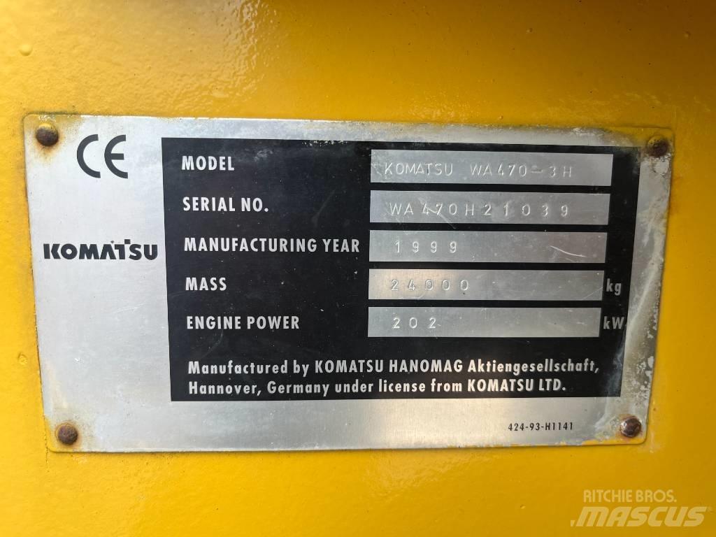 Komatsu WA 470-3H Cargadoras sobre ruedas
