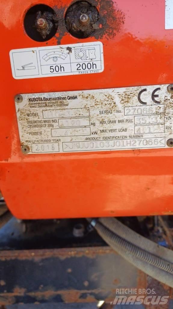 Kubota U10-3 Mini excavadoras < 7t