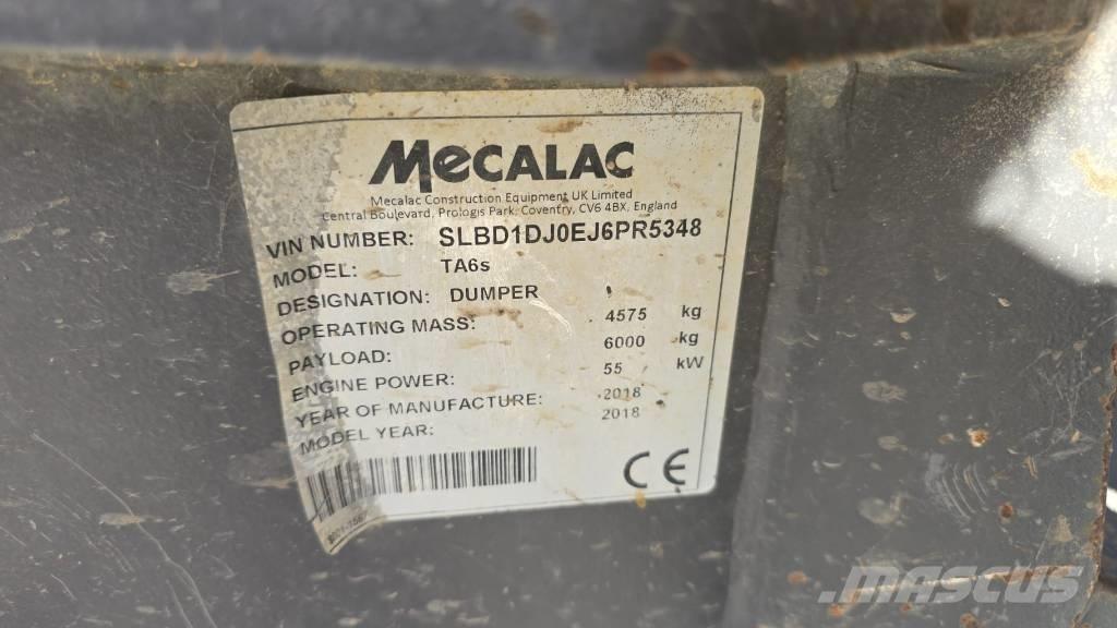 Mecalac TA 6 S Dúmpers articulados